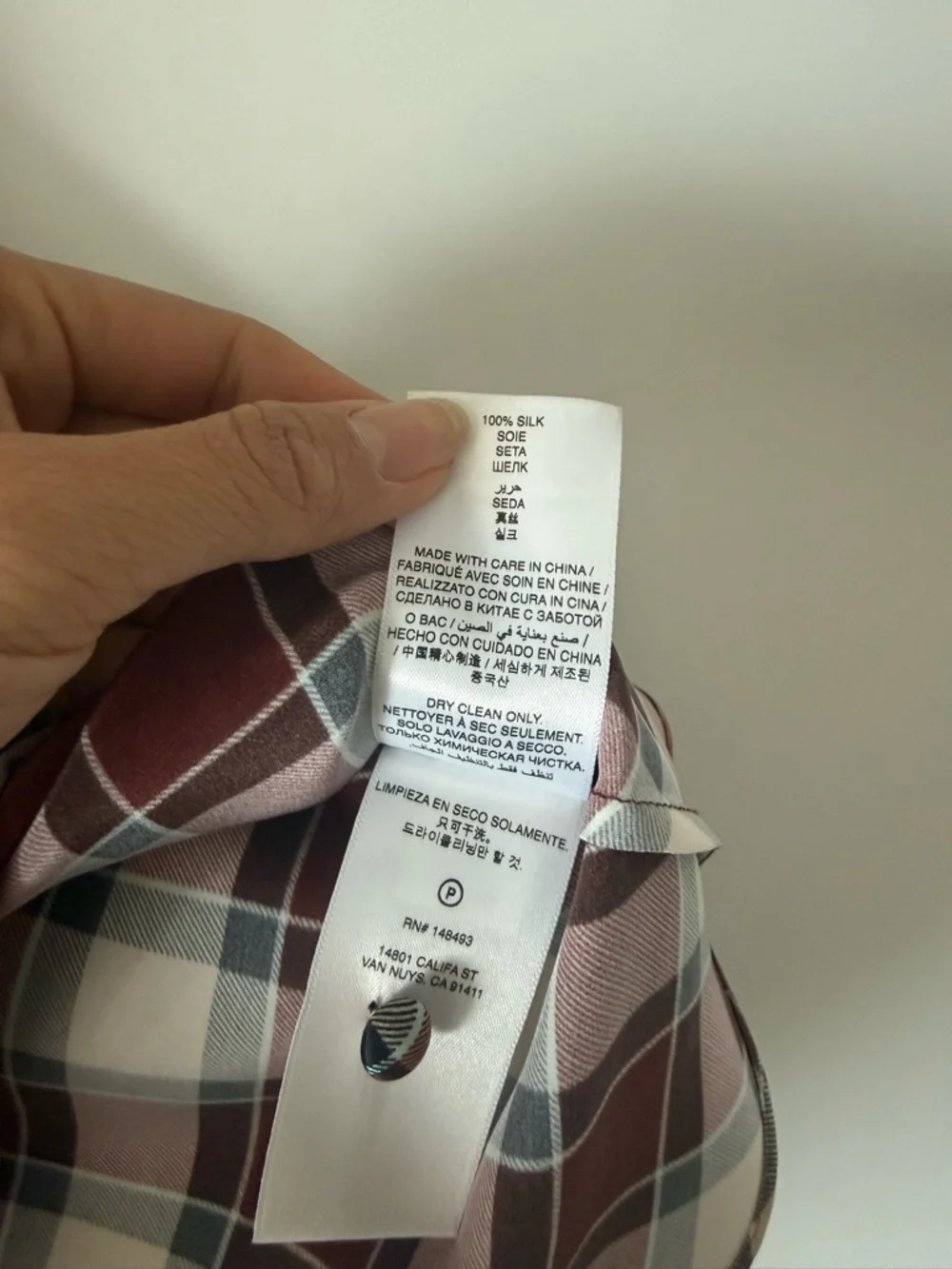 Doen Alamere checked silk-satin mini dress - Picture 4 of 4